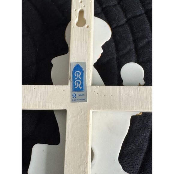 Porcelain Cross First Communion Boy Wall Decor By Roman - Picture 3 of 6